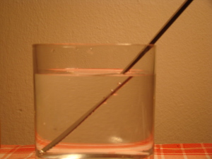 An example of refraction.