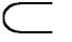 The symbol of a parcan on a light plot.