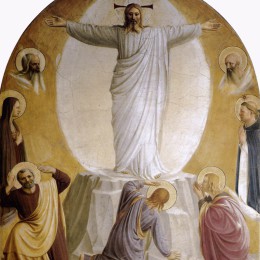 Transfiguration by fra Angelico. Source: http://en.wikipedia.org/wiki/File:Transfiguration_by_fra_Angelico_(San_Marco_Cell_6).jpg